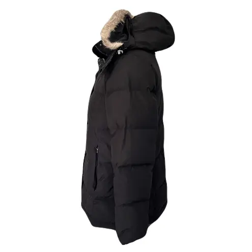 LL Bean Black Hooded Puffer Coat, Size M Size M