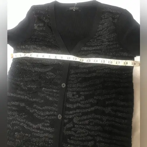 All Saints Women’s black shimmer cardigan size 6