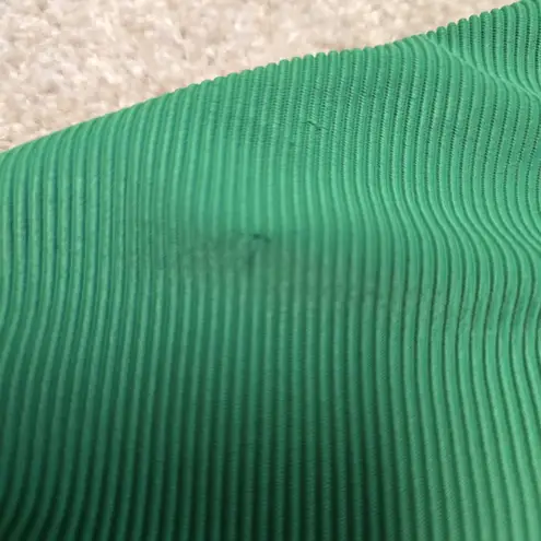 Beach Riot NEW Green Celine Ribbed One Piece Cutout Swimsuit Free People Sz S