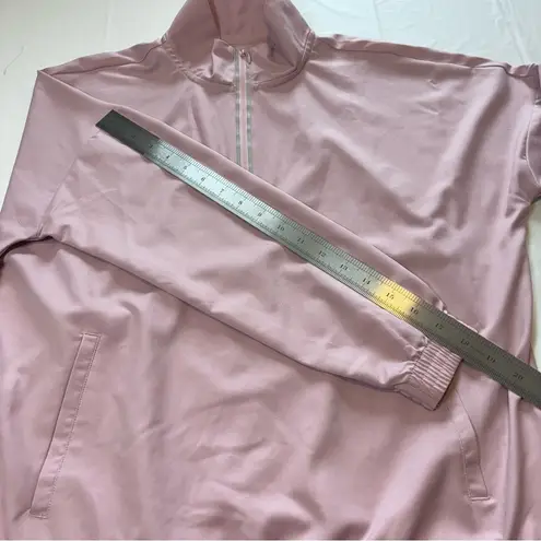 MTA Sport MTA Sports Athetic 1/2 Zip Pullover Jacket Size Medium made in Cambodia Pink