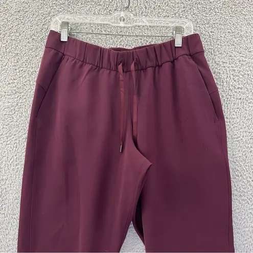 Lululemon  On the Fly Jogger Woven Cassis Maroon Red Women's 8 x 28