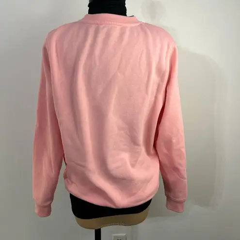 Heritage Charm Pink Floral Butterfly Sweatshirt ā Size Small