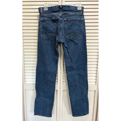 Arizona Jeans Arizona Straight Leg Slim Med Wash Denim Jeans Mid Rise Size 29x32 Logo Zip