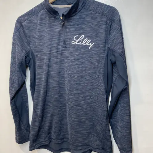 Elevate Womens Blue Pullover Shirt Size Medium Long Sleeve Activewear