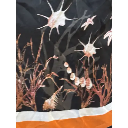 bdba Silk Maxi Dress Size Small Resort Ocean Beaded Straps Stripped 3D Halter