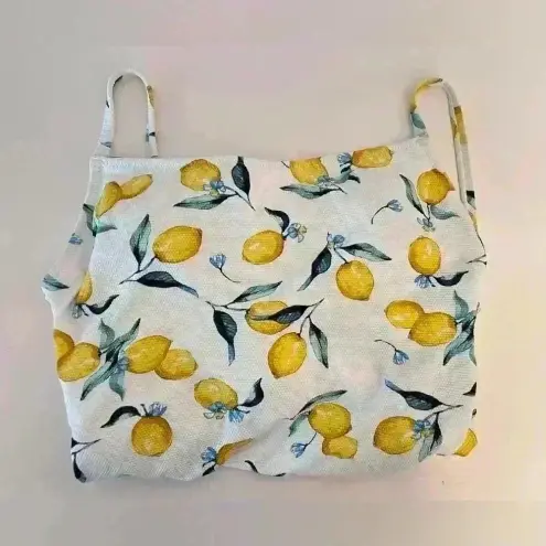 Jessica Simpson  LEMONS Nice Lemons‎ Tie-Waist One-Piece Swimsuit Size M