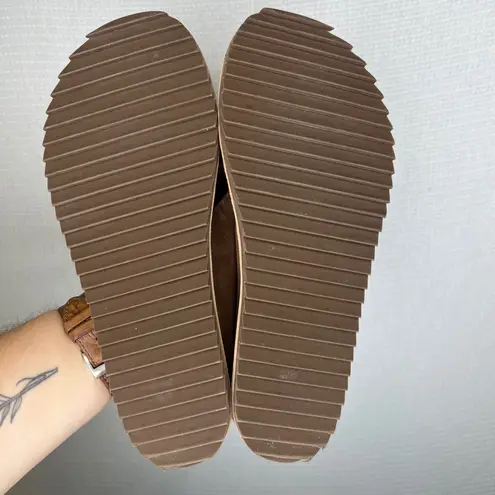 Pedro Garcia Espagna Raven Suede Crisscross Strap Slingback Sandal Women Size 40 Brown