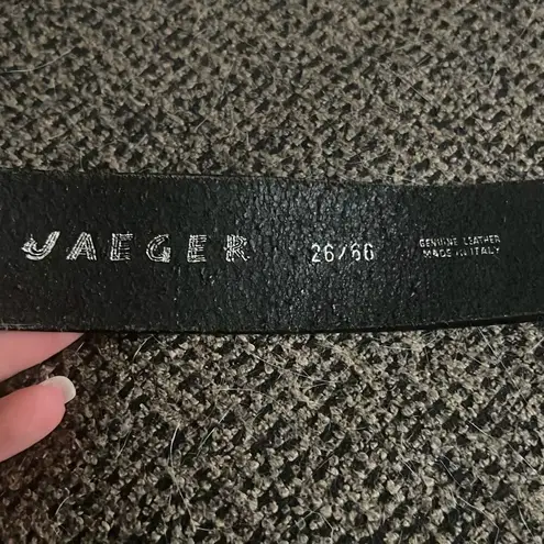 Jaeger ✨ Genuine Leather Black Buckle Belt✨