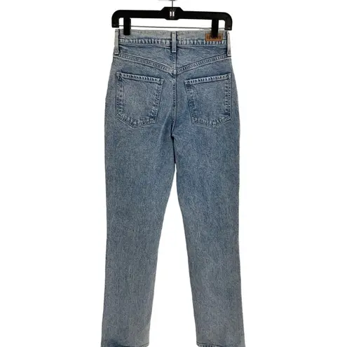 NWT Le Jeans Los Angeles Sz.25 Designer Denim Cropped Sabine High Waisted Blue