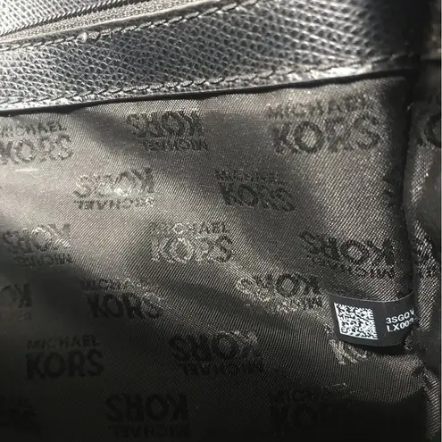 Michael Michael Kors black large leather shoulder bag purse tote