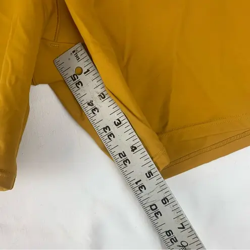 YITTY women's 1x gold Bike Shorts High Waist Performance athletic yellow gym ath