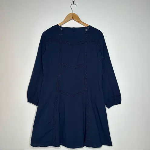 Outerknown Navy Long Sleeve Elliott Organic Cotton Dress Size XS