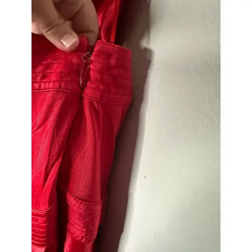 Alexis Jovanna Red One Shoulder Neckline Asymmetrical Hemline Gown Dress XL