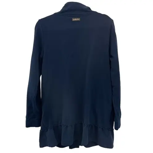 Matilda Jane Matilda Jane Million Little Things Jacket Navy Roll Tab Sleeves Size SMALL