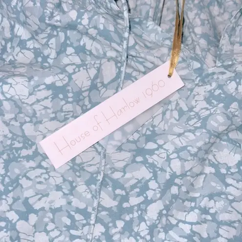 House of Harlow 1960 top maritime seafoam print Size L NWT