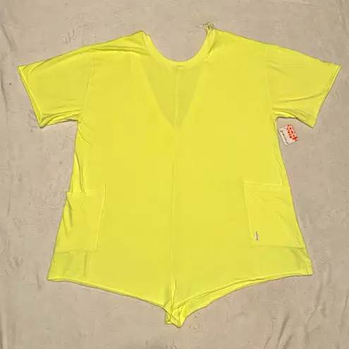 Free People Movement NWT FP HOT SHOT TEE ROMPER SIZE LARGE