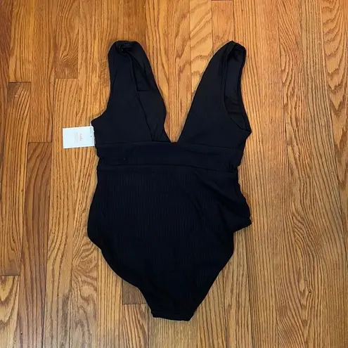 Andie Swim The Mykonos Rib One Piece LT Swimsuit Black size M Tall NWT Size M