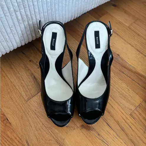 vintage Bally patent leather heels Black Size 7.5