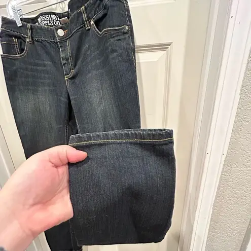 Mossimo Mid Rise Skinny Dark Wash Denim‎ Jeans Juniors size 15 Blue