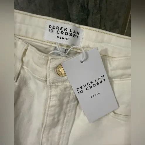 Derek Lam NWT I0 CROSBY CROSBY HIGH RISE FLARE JEANS Ivory sz 29 $245