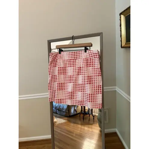 Zac & Rachel Activewear Golf Tennis Skort Skirt Circles Print Size 18W Red