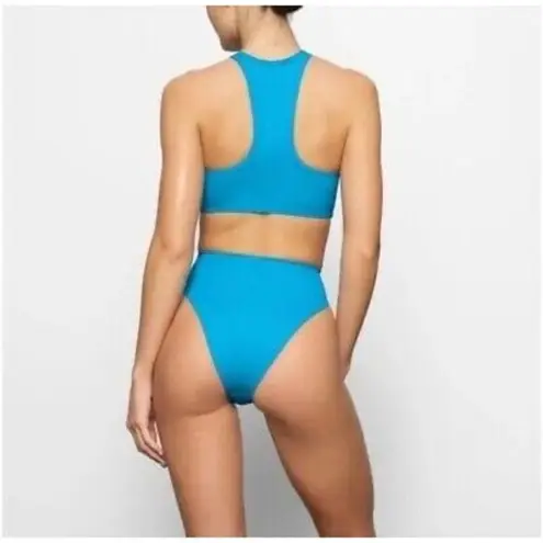 SKIMS Swim High Neck Racerback Top Ochre XL