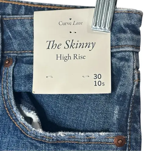 Abercrombie & Fitch  Curve Love Skinny High Rise Size 30/10 Short - Image 4