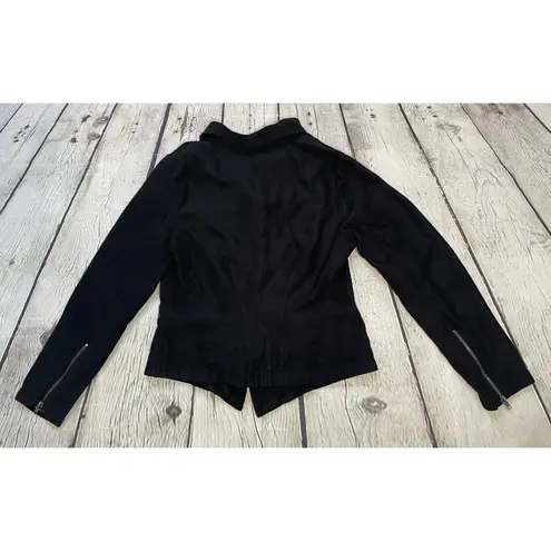 Rampage Black Faux Suede Jacket