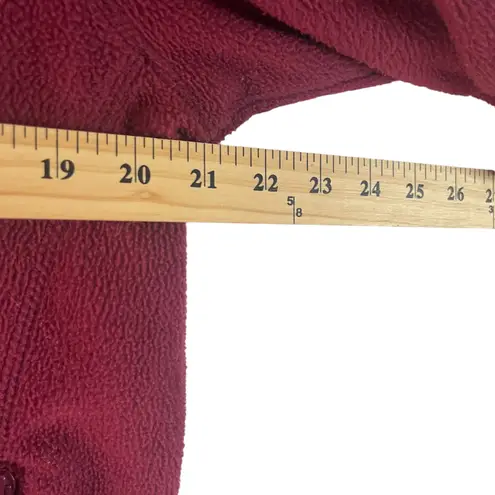 Cabela's Women's Size Large Red Fleece Full Zip Sweater