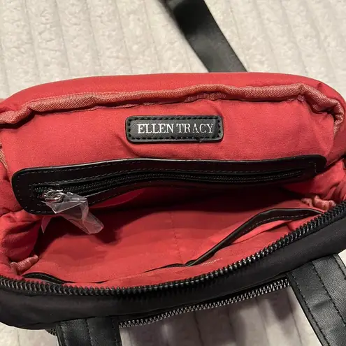 Ellen Tracy mini puffer crossbody tote bag