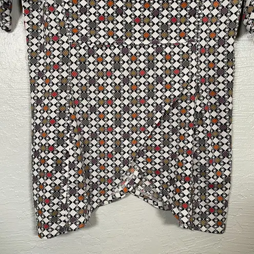 Kerrits Women S White Black Poppy Deco Bits Crossrail Tunic Split Hem Equestrian