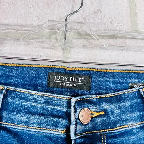 Judy Blue Buffalo Plaid Patch Distressed Skinny Jeans Size 20