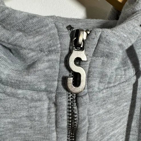 Snipes Sweatshirt Women M Gray Crop Gray Hoodie Streetwear Athleisure Casual Size M