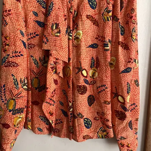Ulla Johnson Ashlyn Printed Silk Blouse Cherry Blossom