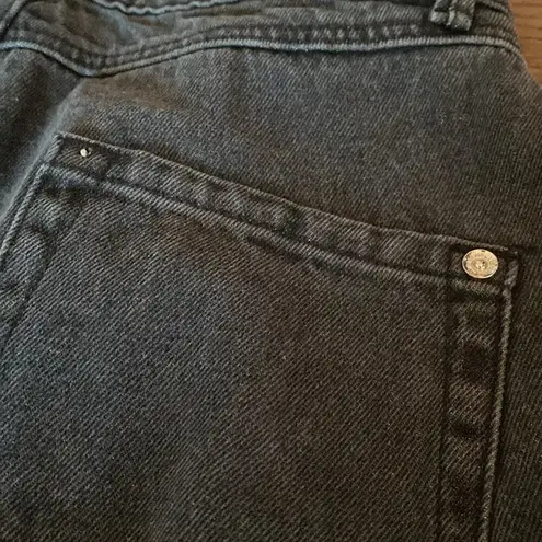 Maniere De Voir Black Denim High Rise Gun Heans size 8