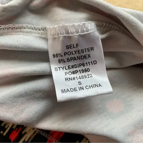 Saints & Hearts Flare Leg Bell Bottom Aztec Print Pants Size Small