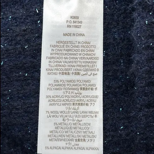 Boden USA NWT! Boden Wool Blend Navy Sparkle Knit V-Neck Knit Sweater Size 8