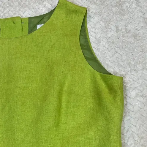 Scarlett VintageScarlett Linen Blend Sleveless Crop Tank Embroidery Detail Women Size 3/4