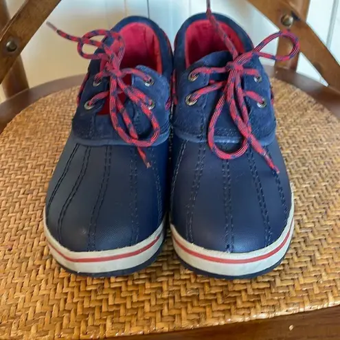 L.L. Bean rangeley two eye moc boots size 7 Blue