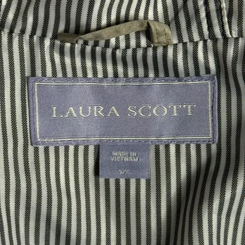 Laura Scott Women’s Hooded Windbreaker Jacket – Beige – Size S/P - Full Zip