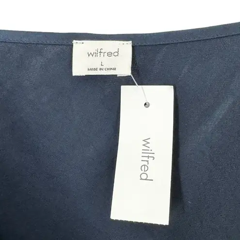 NEW/NWT Wilfred Only Total Eclipse Navy Blue Slip Dress Size Large Aritzia