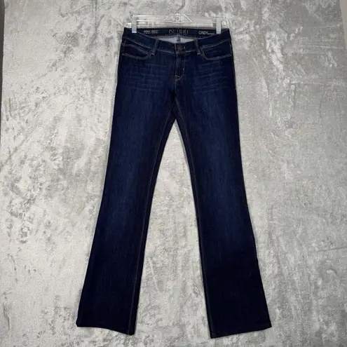 DL1961 Jeans Womens 4 27 Blue Cindy Slim Boot Dark Whiskering Fading Streetwear