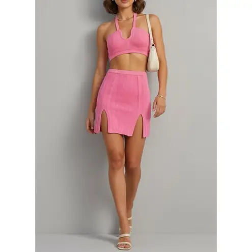 Camila Coelho Set Marlena Top & Marlena Skirt, Pink, Large