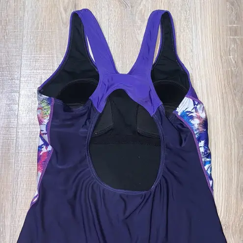 Blue & purple Boyleg boy short one price swimsuit Size XL