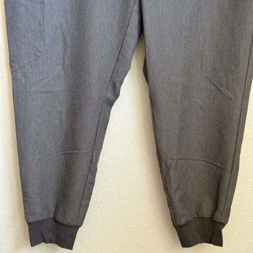 FIGS  Zamora High Waisted Jogger Scrub Pants in Gray - Image 4