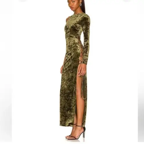 Camila Coelho CAMILA COEHLO‎ Gabriel Maxi Dress in Olive Green size XS NWT