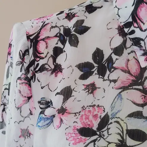 About A Girl floral button down size medium