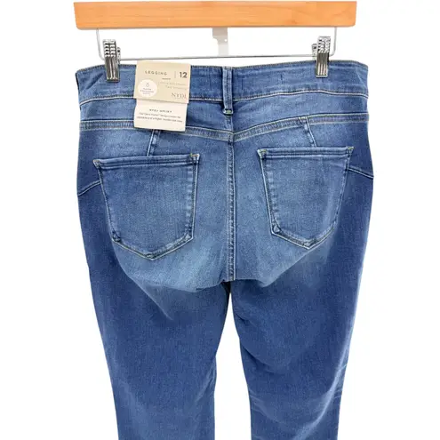 NYDJ Alina Legging Jeans Oasis Cool Embrace Blue Stretch Women's Size 12 NWT