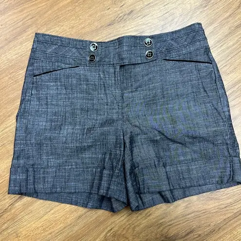 White House | Black Market  Gray Cuffed Shorts Sz 2