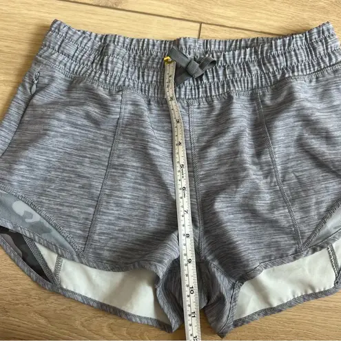 Zyia  Gray Camo Mesh Hidden Zipper Shorts Size Small